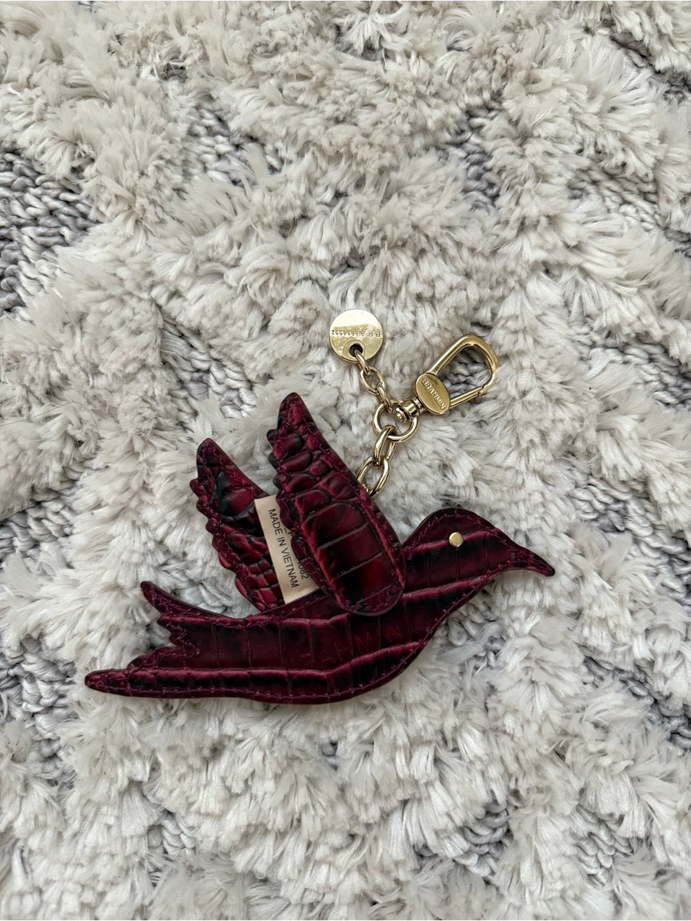 Brahmin Nightingale Bag Charm / Key Fob – Rose Ombré Melbourne – Rare HTF - Picture 2 of 3